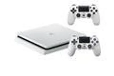 Produktbild von Sony PS4 500GB Slim, weiß, inkl. 2 Dualshock 4 Controller