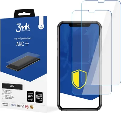 Produktbild von 3mk Display Schutzfolie ARC+ für iPhone 11 Pro  0,17mm Self-Heal (2 Stück)