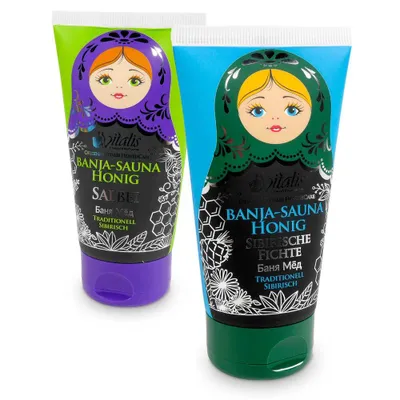 Produktbild von 2x Vitalis Banja Saunahonigcreme Salbei + Sibirische Fichte je 120ml