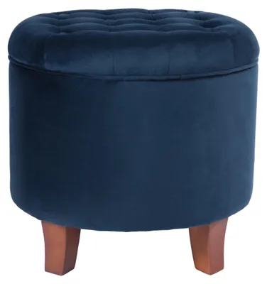 Image de Pouf rond en velours