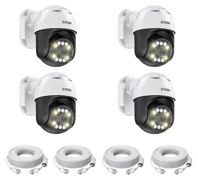 Produktbild von C296 - Überwachungskamerasystem - 8 MP, 1080p - Für den Außenbereich - Überwachungskamera - Sicherheitssystem