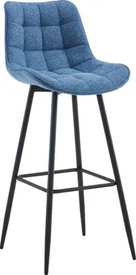 Produktbild von CLP Barhocker Dartford | Farbe blau Material Stoff