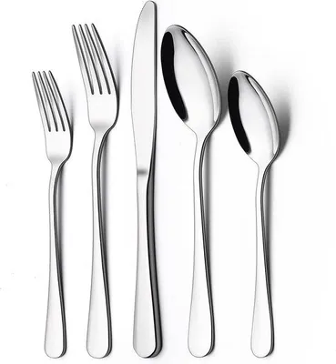 Produktbild von Famanu Besteckset 30-teilig für 6 Personen - Edelstahl, spülmaschinenfest