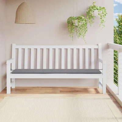 Obrázok produktu pre vidaXL Vankúš na záhradnú lavicu sivý 200x50x4 cm Oxford látka