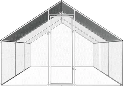 Image de vidaXL Cage à poules d'extérieur 2,75x6x1,92 m Acier galvanisé