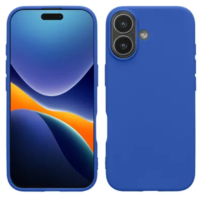 Produktbild von kwmobile Hülle kompatibel mit iPhone 17 Hülle - Weiche und schlanke TPU Silikon Handyhülle - Stoßabsorbierendes Flexibles Case - Baltik Blau