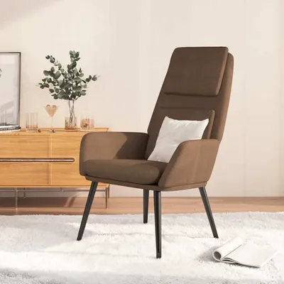 Obrázok produktu pre Relaxačné kreslo hnedé látkové