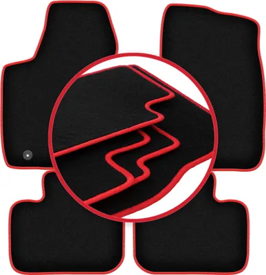 Image de Tapis de sol CARLUX-RED pour : Dodge Charger LD Coupé (2011-2020)