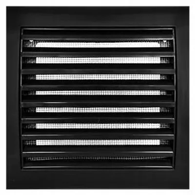 Obrázok produktu pre Vents Ventilačná mriežka čierna 156x151 mm so sieťkou