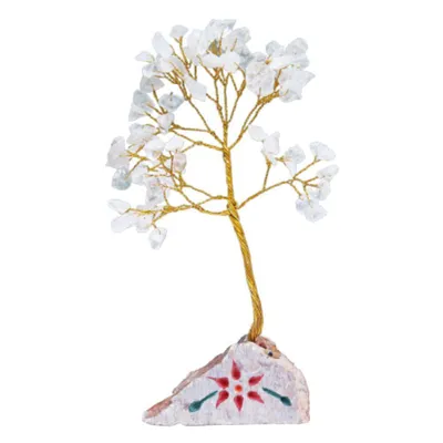 Produktbild von Indischer Edelsteinbaum "Bergkristall", 80 Steine, Feng Shui