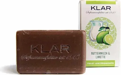 Image de Klar Seifen Buttermilch- & Limettenseife 100g, Cosmos zertifiziert