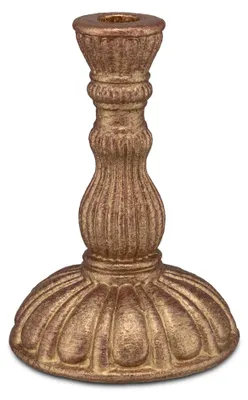 Obrázok produktu pre RITUALI Domestici – Držiak na sviečky FACCIOLUCE, zlatý, veľkosť L, 12,5 x 12,5 x výška 18 cm