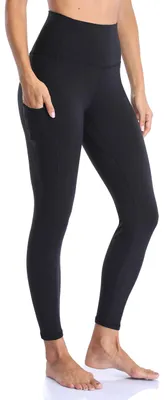 Productafbeelding van YUNOGA dames leggings met hoge taille, zachte sportlegging voor yoga, 63,5 cm
