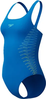 Image de Maillot de bain Speedo Placement Muscleback bleu, taille 36 (UK) pour femme, bleu, taille 36 (UK)