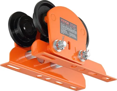 Immagine prodotto di Carrello manuale con paranco elettrico, capacità 2200 libbre/1 tonnellata per PA200 PA250 PA300 PA400 PA500, carrello con trave a spinta con ruote doppie, larghezza flangia trave regolabile da 2,68" a 4,33" per travi a I dritte e curve
