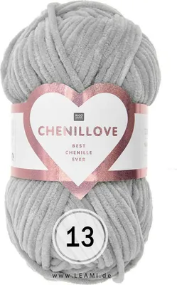 Produktbild von Creative Chenillove Rico Chenille (100g/110m) 13 grau