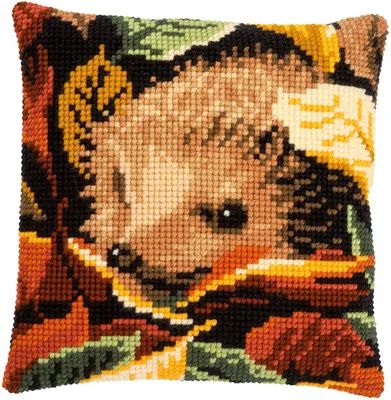 Produktbild von Auslaufmodell Vervaco Kreuzstichkissen "Igel", Bild vorgezeichnet