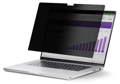 Produktbild von StarTech.com 16 Zoll MacBook Pro M1 M2 M3 M4 M5 Magnet Laptop Sichtschutzfilter, Notebook Blaulichfilter, Zweiseitig Entspiegelt(Matt) und Glänzend, Blickschutzfilter, 40,6 cm (16"), Laptop, Rahmenloser Blickschutzfilter, Glänzend/Matt, Privatsphäre, Anti-Glanz, 100 g