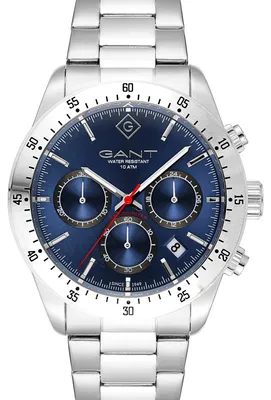 Produktbild von GANT Herrenuhr Quarzuhr silber / blau onesize Herren 41 mm G202001, G202002, G202003