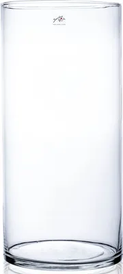 Obrázek produktu pro Váza CYLI ve tvaru válce - čirá - 19x19x40cm - sklo