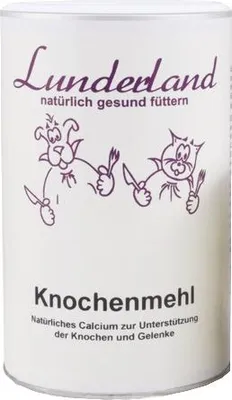 Produktbild von Lunderland Knochenmehl 700g 100% aus Rinder-Fleischknochen / für Hund und Katze