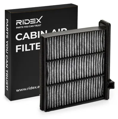 Produktbild von RIDEX 424I0110 Aktivkohle Innenraumfilter Pollenfilter für MITSUBISHI PAJERO IV (V8W, V9W) PAJERO III (V7W, V6W) PAJERO II (V3W, V2W, V4W) PAJERO I
