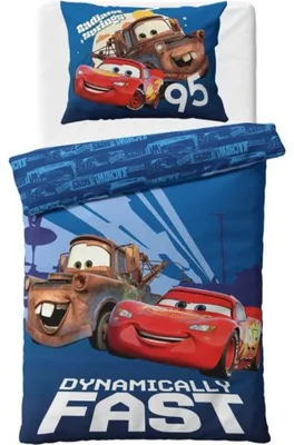 Zdjęcie produktu dla Pościel w zestawie Auta 3 Zygzak McQueen i Peanut 140x200, 70x90 cm