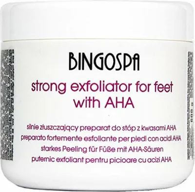 Obrázok produktu pre BingoSpa Silnie złuszczający preparat do stóp z kwasami AHA, 600g