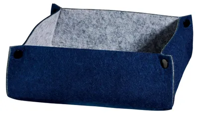 Produktbild von Brotkorb - ARTFILZ - Polyesterfilz - blau - 25 x 25 x 8 cm