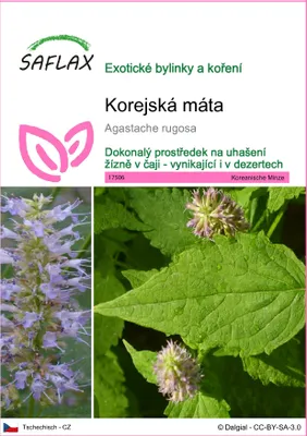 Obrázek produktu pro SAFLAX - korejská máta - Agastache rugosa - 1200 Semena