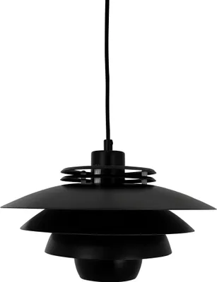 Produktbild von Pendelleuchte LED, Hängelampe, Deckenlampe Pendel, Pendellampe Esstisch, Pendelleuchte für Wohnzimmer, Skandinavische Design, Ejka klein schwarz