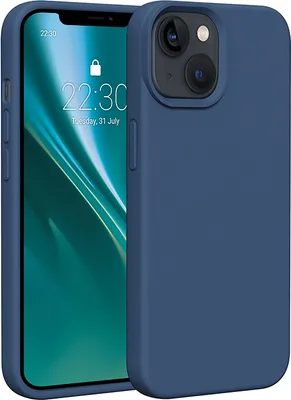 Produktbild von Etteri Silikonhülle für iPhone 14 6.1“ Cover Handyhüllen dunkelblau