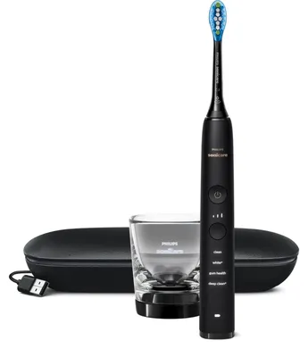 Obrázok produktu pre Philips Sonicare DiamondClean HX9911/09, Dospelý, Sonická zubná kefka, Gum starostlivosť, Bielenie, 62000 pohybov za minútu, Čierna, iPhone with Bluetooth 4.0 and above ; Android phones with Bluetooth 4.0 and above