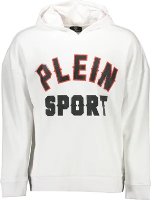 Produktbild von Weißes Herren-Sweatshirt ohne Reißverschluss mit Druck und Logo