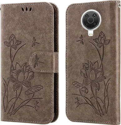 Produktbild von König Design Hülle kompatibel mit Nokia G10 / G20 Kunstleder Handyhülle - Handy Case Grau