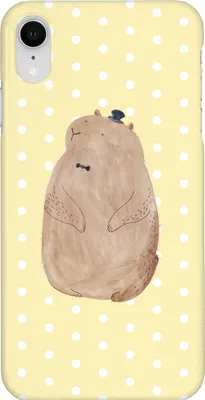 Produktbild von Mr. & Mrs. Panda Iphone XR Handyhülle Murmeltier - Gelb Pastell - Geschenk, Knigge, Premium Kunststoff, Freundlichkeit, Fröhlichkeit, Anstand, Respekt, Lustige Sprüche