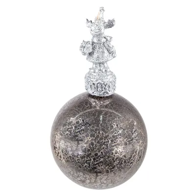 Immagine prodotto di Guaina natalizia Clayre & Eef Ø 7 cm in vetro color argento