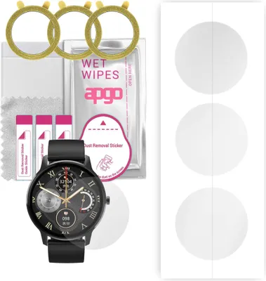 Produktbild von apgo 3 Stück Schutzfolie, klar, kompatibel mit DT NO.1 DT56 Smartwatch, Hydrogel Displayschutzfolie mit Positionierhilfe, Displayfolie, robust und kratzfest