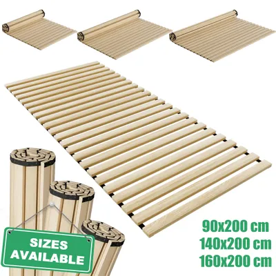 Obrázok produktu pre TANYEAR Latkový rošt 140 x 200 cm, drevený, s 23 lamielami, nosnosť 300 kg, posteľový rošt