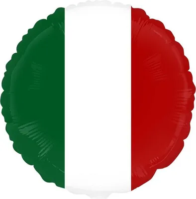 Produktbild von Italien Folienballon rot grün weiß 46 cm