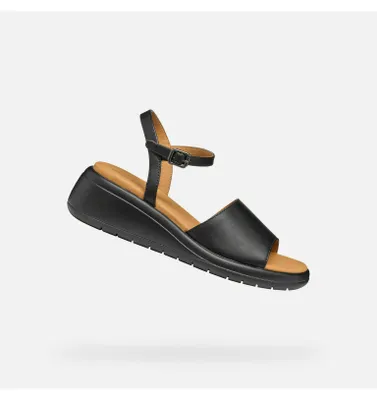 Produktbild von Geox Schwarze Damensandalen Meliconia 38
