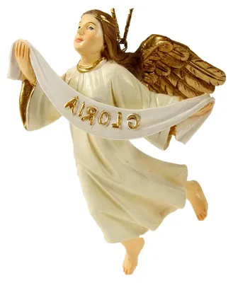 Produktbild von Fliegende Engelkrippenfigur mit Gloriabanner