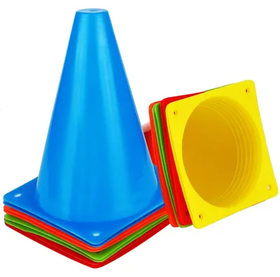 Immagine prodotto di Solidchoice - Set di 10 coni da allenamento resistenti alle intemperie, 18 cm