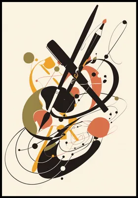 Produktbild von Plakat 68x98cm Abstrakter Rapsodie