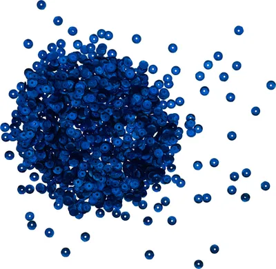 Produktbild von Oblique Unique 1400 Pailletten Konfetti gewölbt 6 mm zum Dekorieren und Basteln - dunkelblau matt
