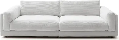 Produktbild von KAWOLA Big Sofa RAINA Cord hellgrau