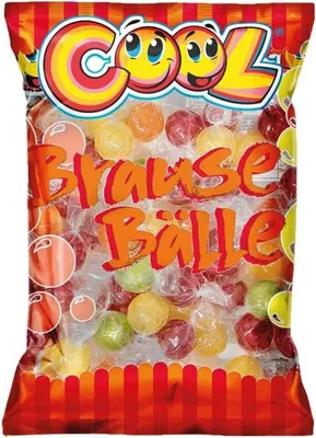 Produktbild von Cool Brause Bälle Fruchtbonbons mit Brausepulverfüllung 1000g