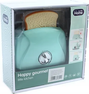 Produktbild von Spielzeug Toaster mit 2 Toastscheiben Küchenzubehör Kinderküche Realistische Funktion