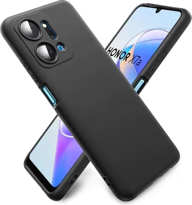 Immagine prodotto di Custodia in silicone per Honor X7a copertura protettiva nero opaco backcover custodia del telefono cellulare