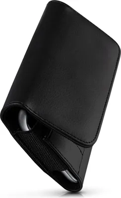 Produktbild von moex® Handy Quertasche kompatibel mit Nokia 7 Plus - Hülle mit Gürtelclip, Schwarz